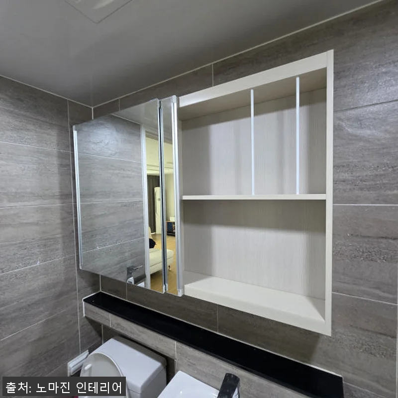 무료설치 욕실 슬라이드장 거울수납장 관련 이미지 3
