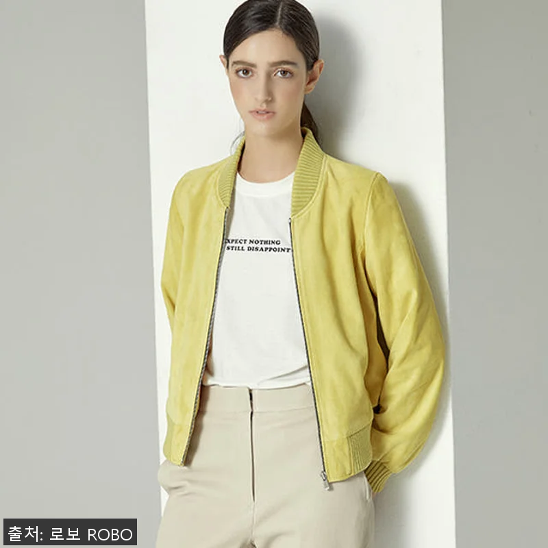 이태리 스웨이드 클래식 보머 재킷 G 관련 이미지 3