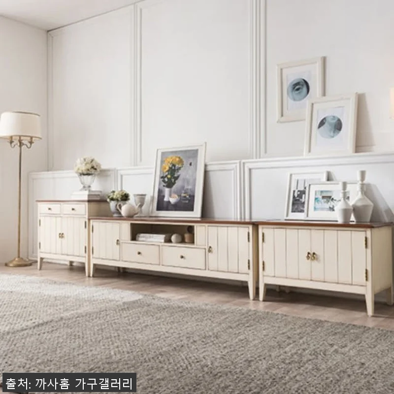 까사홈 프렌치로열 엔틱 원목 거실장세 관련 이미지 4