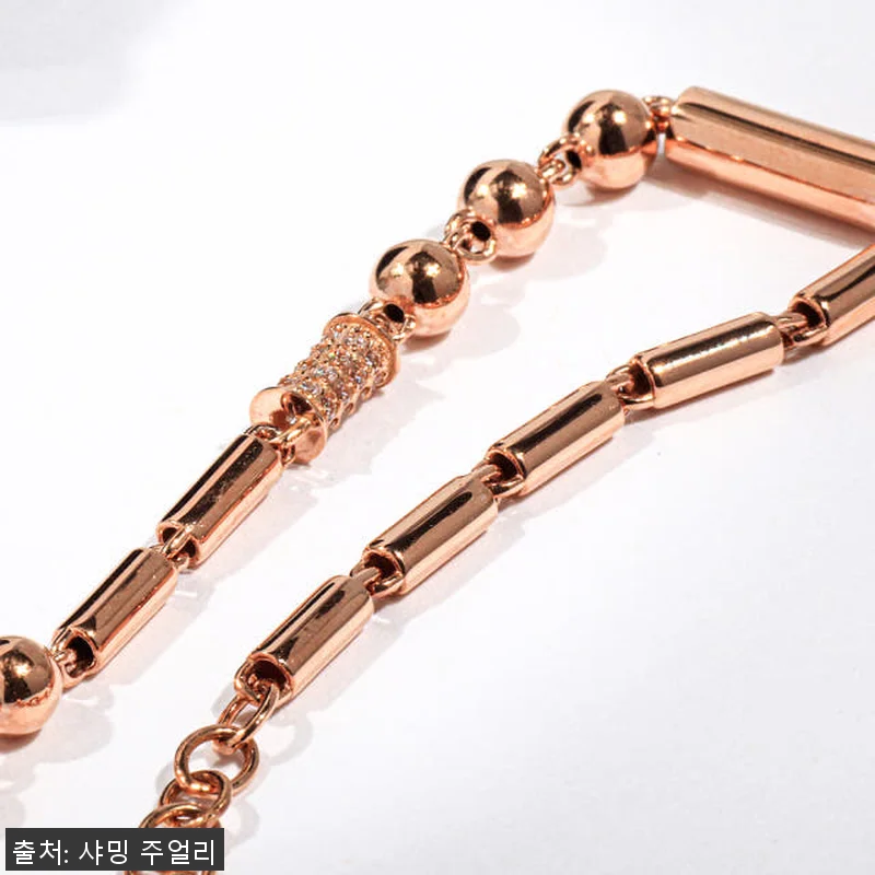 14K 로라 원통 볼 체인 팔찌 사용 관련 이미지 5