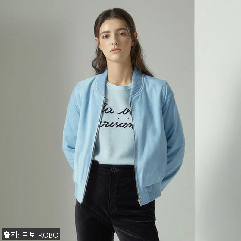 이태리 스웨이드 클래식 보머 재킷 G 관련 이미지 6