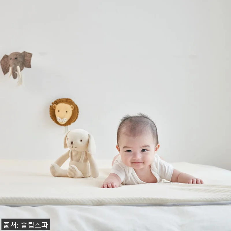 꿀잠 라텍스 신생아 유아 아기 침대매 관련 이미지 6