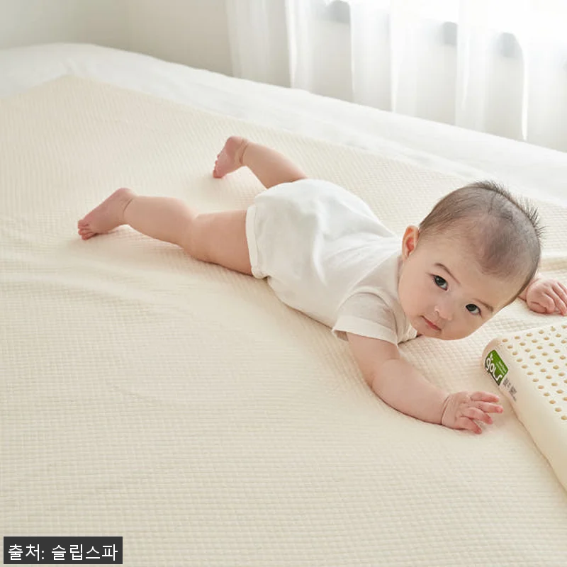 꿀잠 라텍스 신생아 유아 아기 침대매 관련 이미지 9