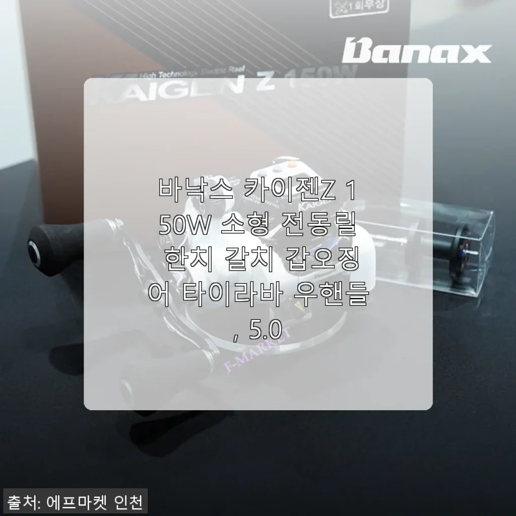바낙스 카이젠Z 150W 전동릴 사용후기: 한치부터 갑오징어까지 완벽한 낚시 파트너