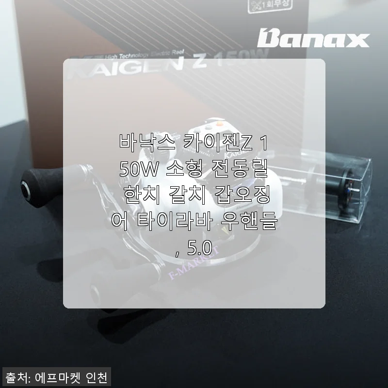 바낙스 카이젠Z 150W 전동릴 사용후기: 한치부터 갑오징어까지 완벽한 낚시 파트너