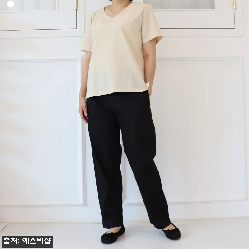 빅사이즈 자체제작 스판 일자 바지 15,900원, 허리 밴딩 팬츠 구매 전 사이즈표 꼭 체크한 이유 16 빅사이즈 자체제작 스판 일자 바지 1 관련 이미지 4