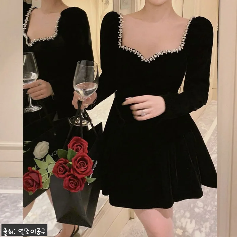 마이데몬 김유정 벨벳 원피스, 연말 파티룩으로 눈여겨볼 블랙 원피스 구매 체크 후기 8 마이데몬 김유정 벨벳 원피스, 연말 관련 이미지 1