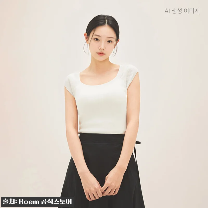 로엠 뒷넥 스트랩 반팔 풀오버 RMKAG26R15, 44% 할인으로 만나는 데일리 니트 이슈템 9 로엠 뒷넥 스트랩 반팔 풀오버 RMK 관련 이미지 1