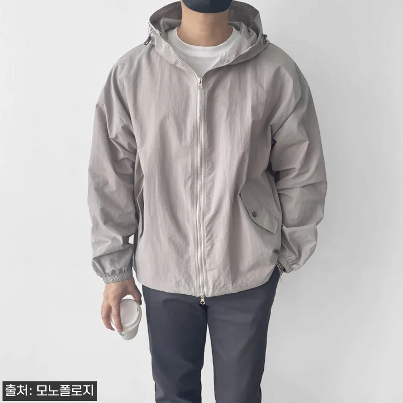 남녀공용바람막이 후드 얇은바람막이, 관련 이미지 1
