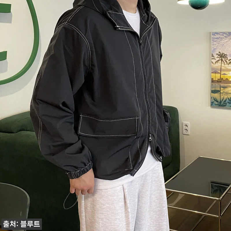 스티치바람막이 봄바람막이 남자크롭자켓, 봄 아우터로 체크해볼 만한 49,800원 이슈템 13 스티치바람막이 봄바람막이 남자크롭자켓 관련 이미지 1