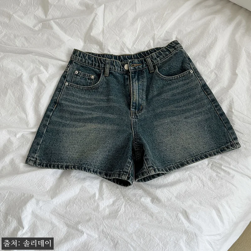 여성데님반바지 청반바지 4부 A라인, 관련 이미지 2