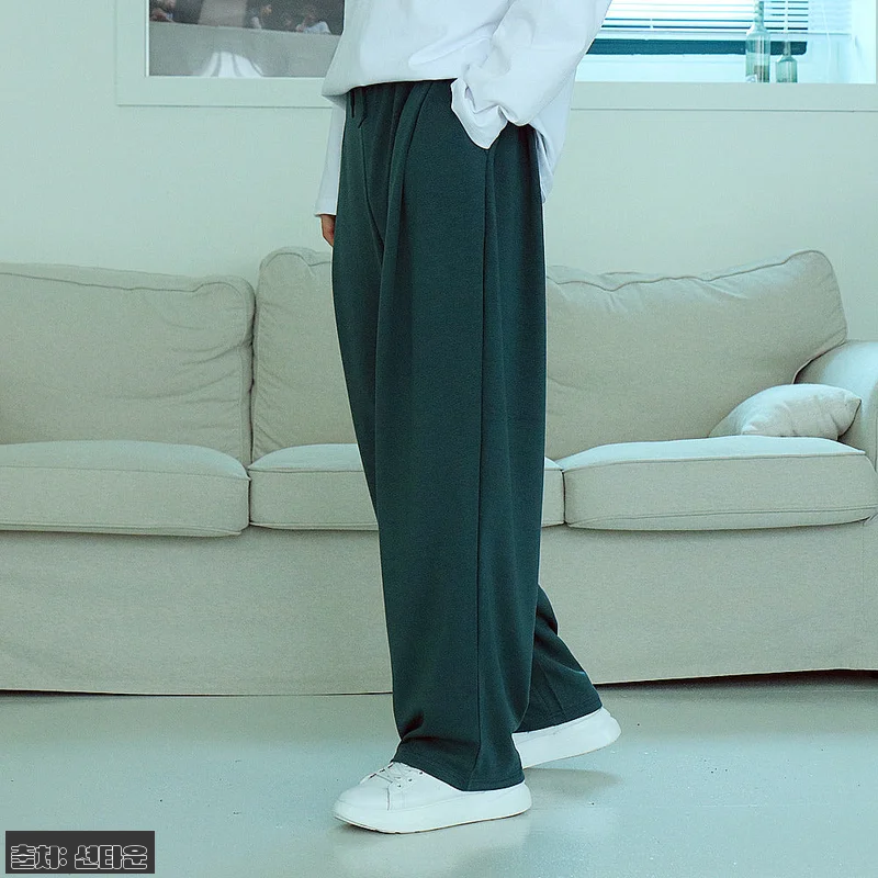 남자와이드팬츠 커플 밴딩 통큰바지 남자면바지, 데일리로 눈여겨볼 3단 쭈리 와이드핏 8 남자와이드팬츠 커플 밴딩 통큰바지 남 관련 이미지 2