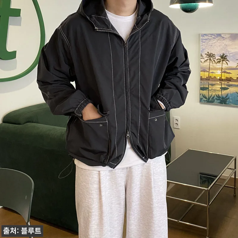 스티치바람막이 봄바람막이 남자크롭자켓, 봄 아우터로 체크해볼 만한 49,800원 이슈템 14 스티치바람막이 봄바람막이 남자크롭자켓 관련 이미지 2