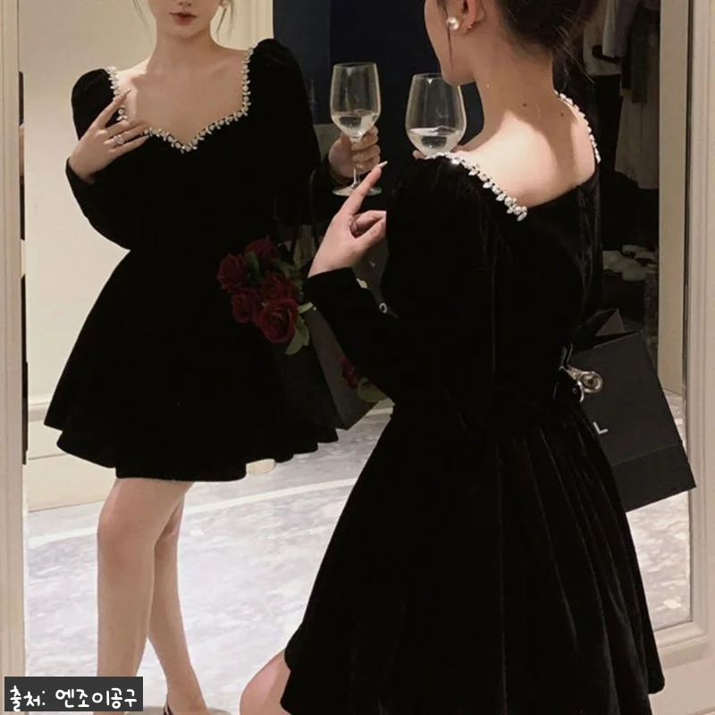 마이데몬 김유정 벨벳 원피스, 연말 파티룩으로 눈여겨볼 블랙 원피스 구매 체크 후기 10 마이데몬 김유정 벨벳 원피스, 연말 관련 이미지 3