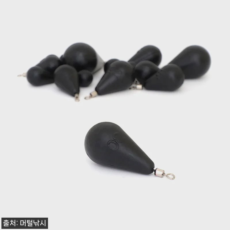 블랙 무광 봉돌 물방울 추 14호, 문어·갑오징어·쭈꾸미 낚시 준비에 눈여겨볼 가성비 싱커 11 블랙 무광 봉돌 물방울 추 14호, 관련 이미지 4