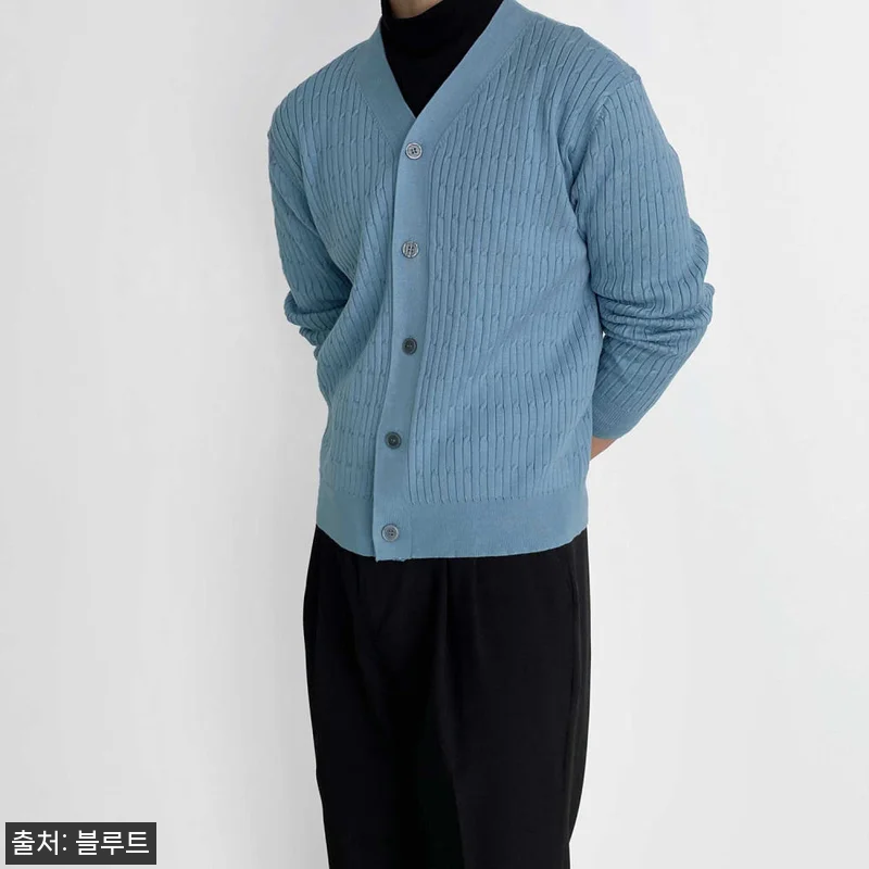 남자케이블가디건 남자꽈배기가디건, 3 관련 이미지 4