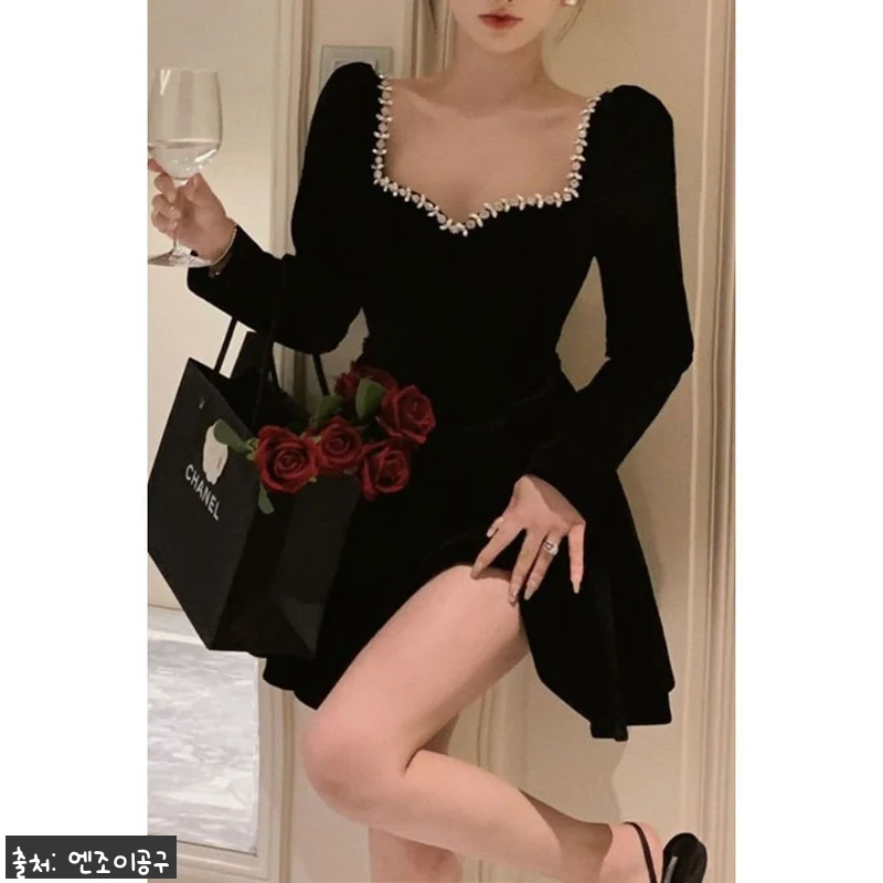 마이데몬 김유정 벨벳 원피스, 연말 파티룩으로 눈여겨볼 블랙 원피스 구매 체크 후기 12 마이데몬 김유정 벨벳 원피스, 연말 관련 이미지 5