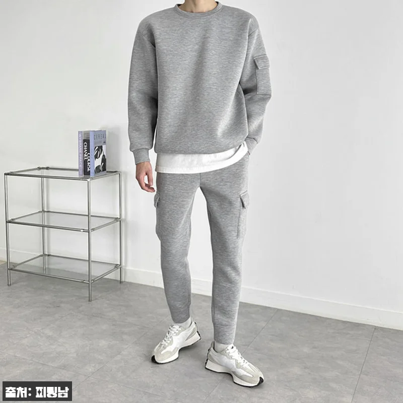 남자 론돈 루즈핏 봄 가을 네오프렌 맨투맨, 미니멀 포켓 포인트가 눈에 띄는 데일리 이슈템 16 남자 론돈 루즈핏 봄 가을 네오프렌 관련 이미지 5