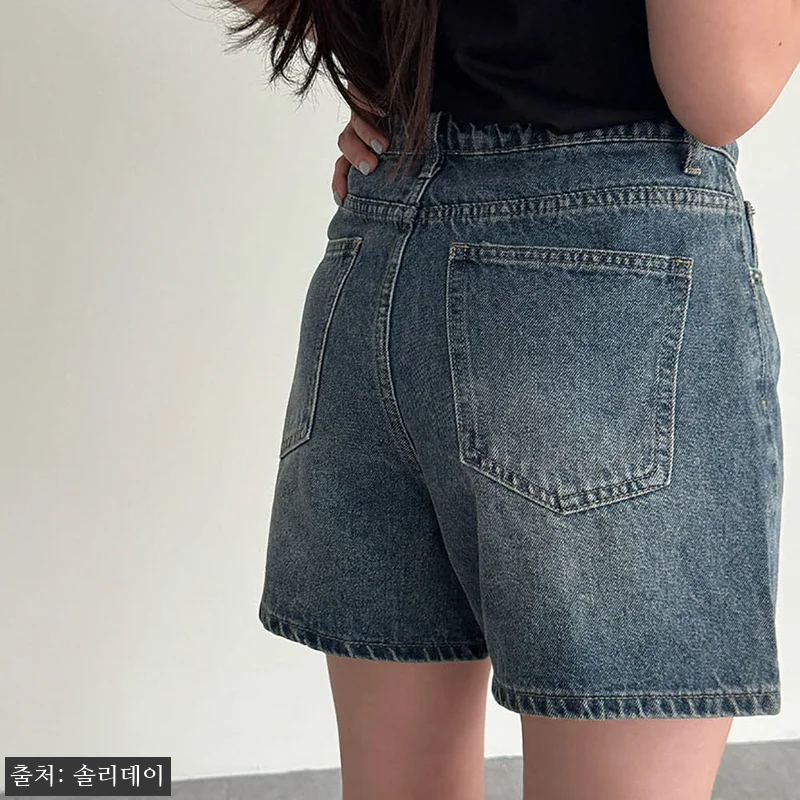 여성데님반바지 청반바지 4부 A라인, 관련 이미지 6