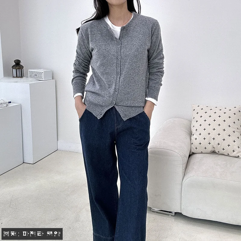 캐시미어가디건 레드가디건, 단추 벌어짐 부담 덜어준다는 클래식 라운드 가디건 18 캐시미어가디건 레드가디건, 단추 벌어 관련 이미지 7