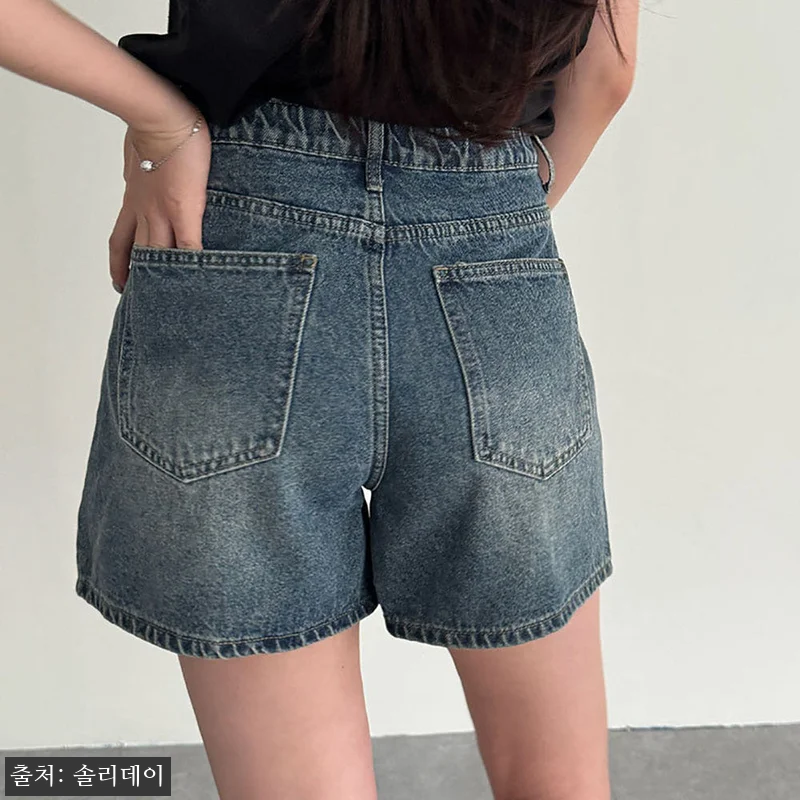 여성데님반바지 청반바지 4부 A라인, 관련 이미지 7