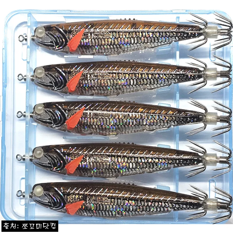씨넥스 은비늘멸치 SE05 브라운 전갱이 세트, 선상 에기 옵션을 깔끔하게 고른 후기