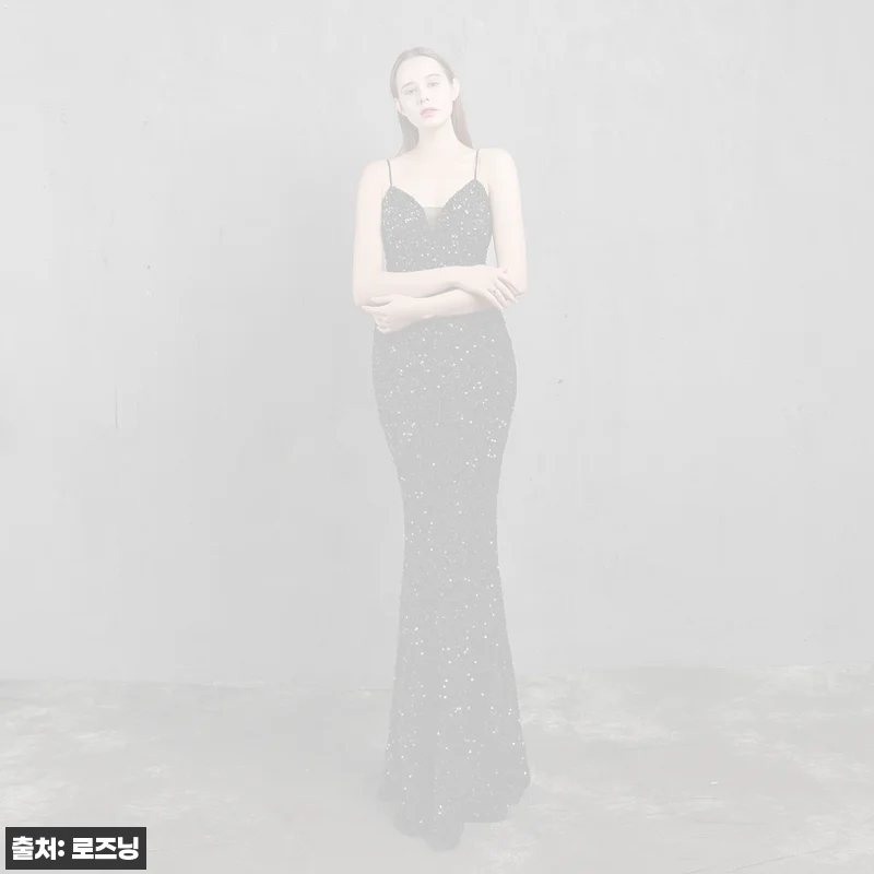 이브닝드레스 스팽글 연주회 반짝 연예인 연말 크리스마스 파티 우아 슬림 피쉬 테일 스커트, 행사 전 체크할 구매 포인트