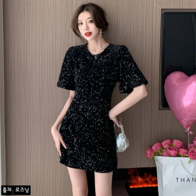 Home 56 블랙 스팽글 드레스 찐후기 대신 구매 전 체크! 연말 파티룩 30% 할인 정보