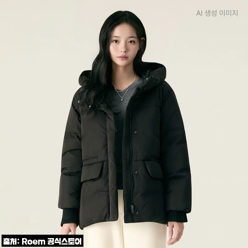 로엠 스트링 숏다운 RMJDG11R12, 50% 할인 중이라 눈여겨볼 겨울 아우터