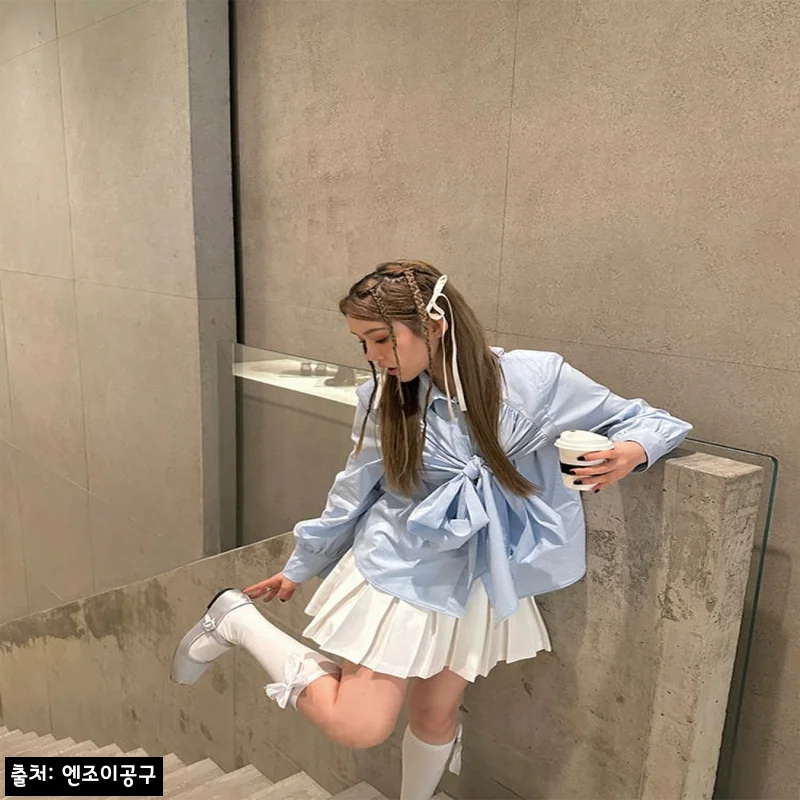 드라마 마이데몬 김유정 리본 블라우스 셔츠 도도희 옷 상의 정보 01, 구매 전 꼭 볼 현실 체크 후기