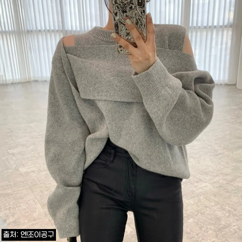 박규영 어깨 트임 니트 한해나 스웨터, 34,200원 할인 정보부터 해외배송 체크까지