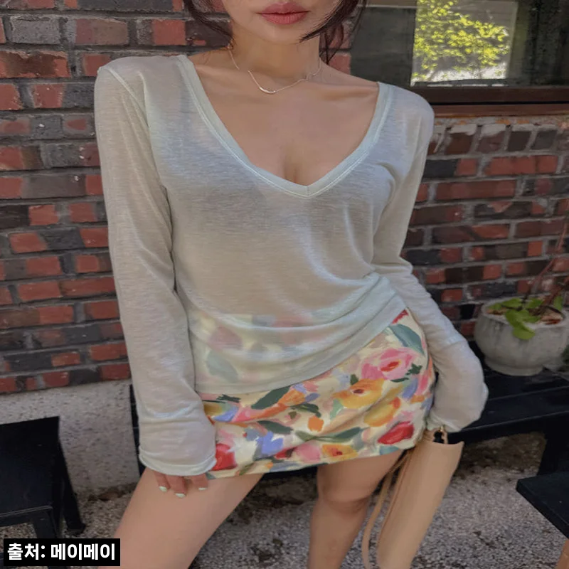 헤이트 브이넥 긴팔티 찐후기, 가볍고 편한 데일리 브이넥 찾는다면