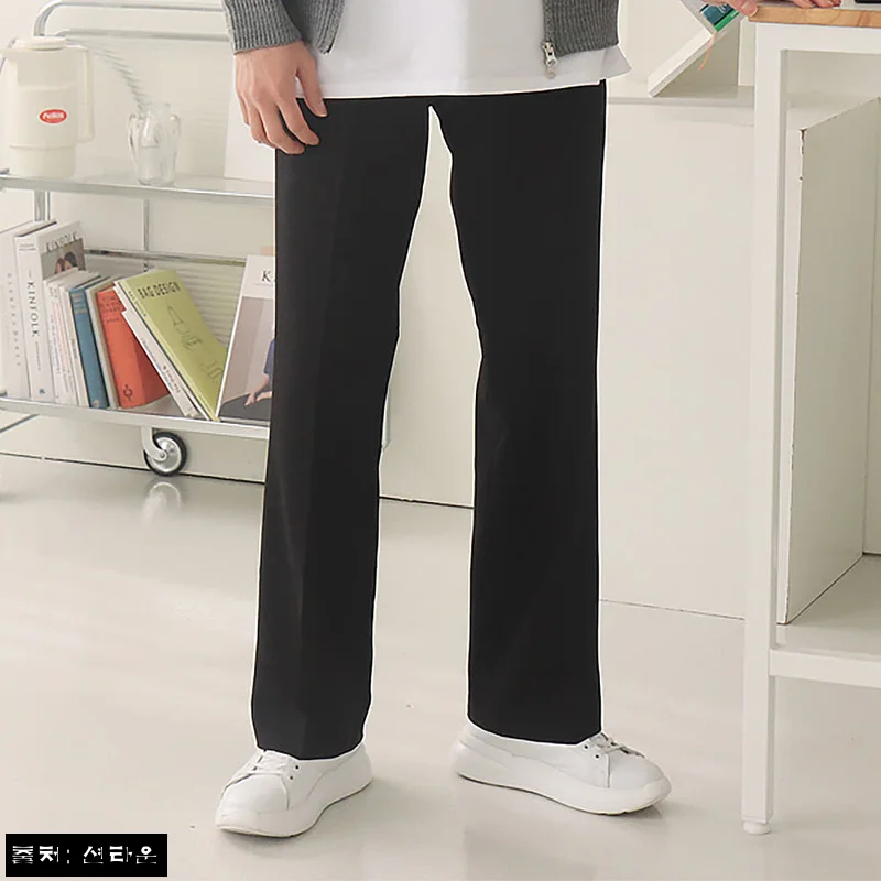 남자와이드슬랙스 부츠컷 밴딩 팬츠 남자슬랙스, 데일리룩용으로 눈여겨본 이유